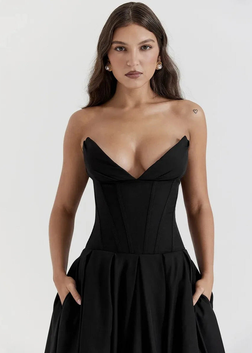 ISABELLA | TRÄGERLOSES KLEID