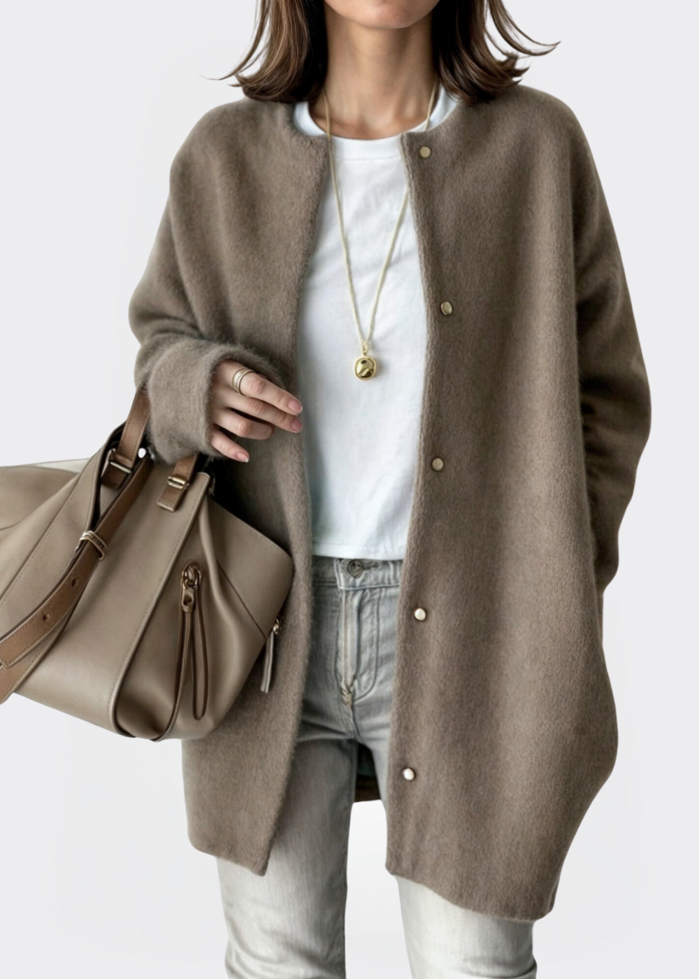 ROMY | GEBRIEBENE DAMENCARDIGAN