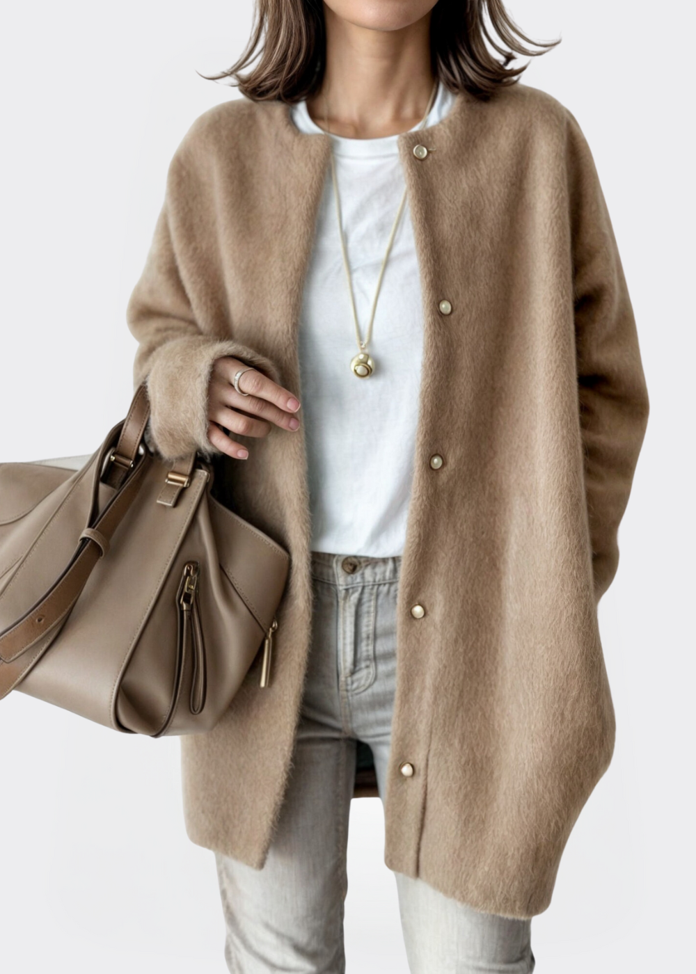 ROMY | GEBRIEBENE DAMENCARDIGAN