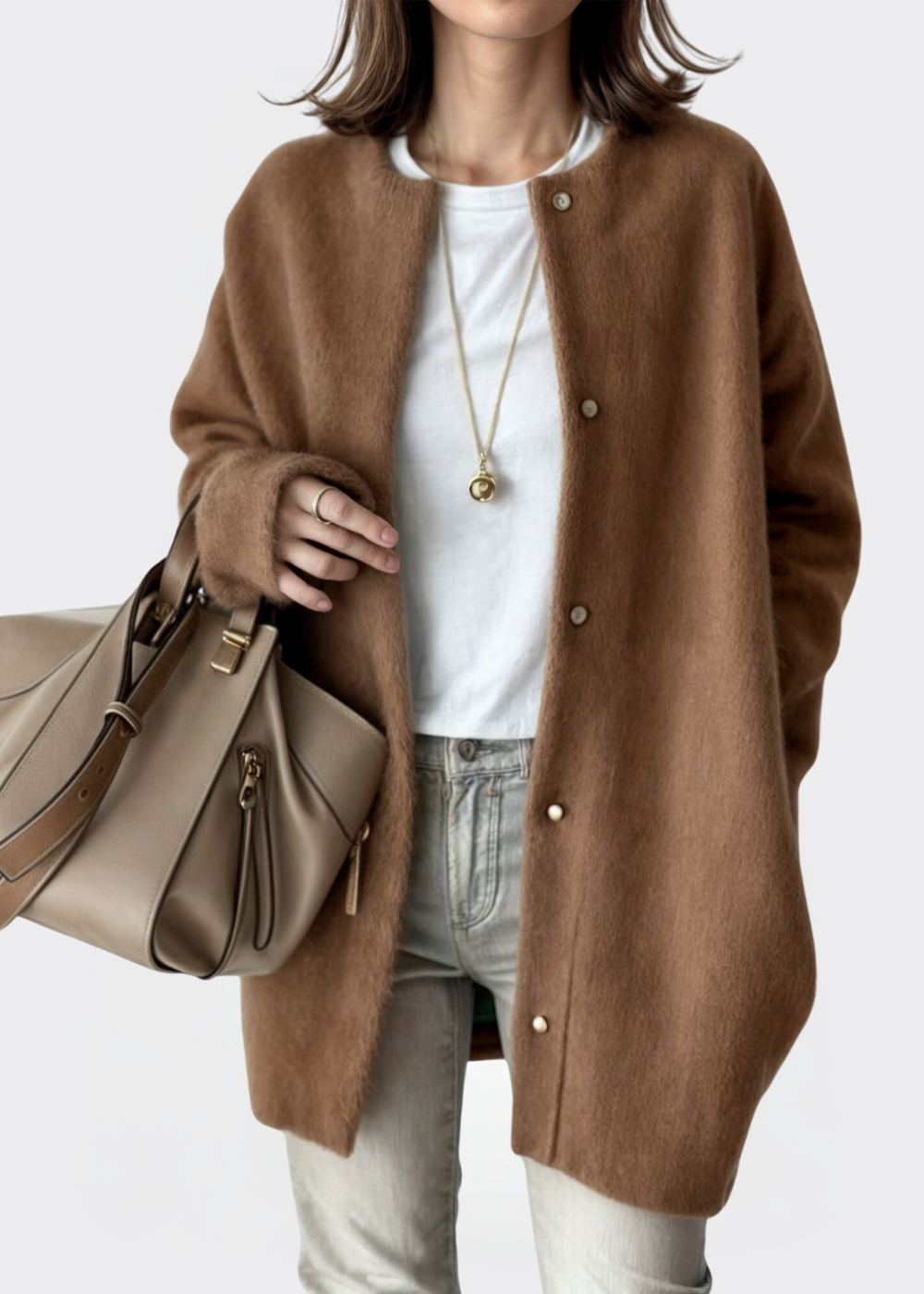 ROMY | GEBRIEBENE DAMENCARDIGAN