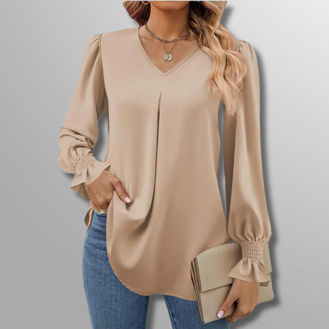 EMILIA | LUXE V-AUSSCHNITT BLUSE