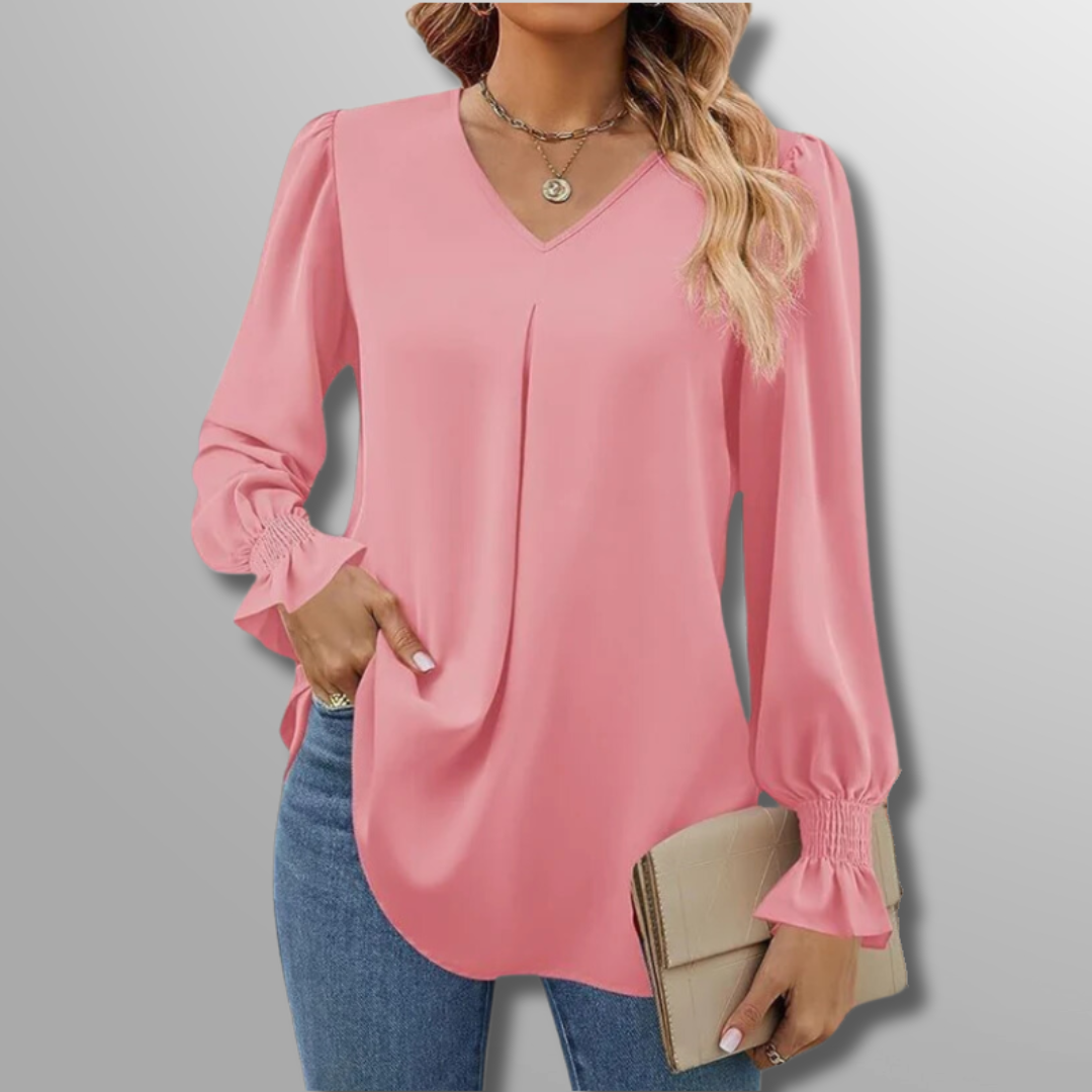 EMILIA | LUXE V-AUSSCHNITT BLUSE
