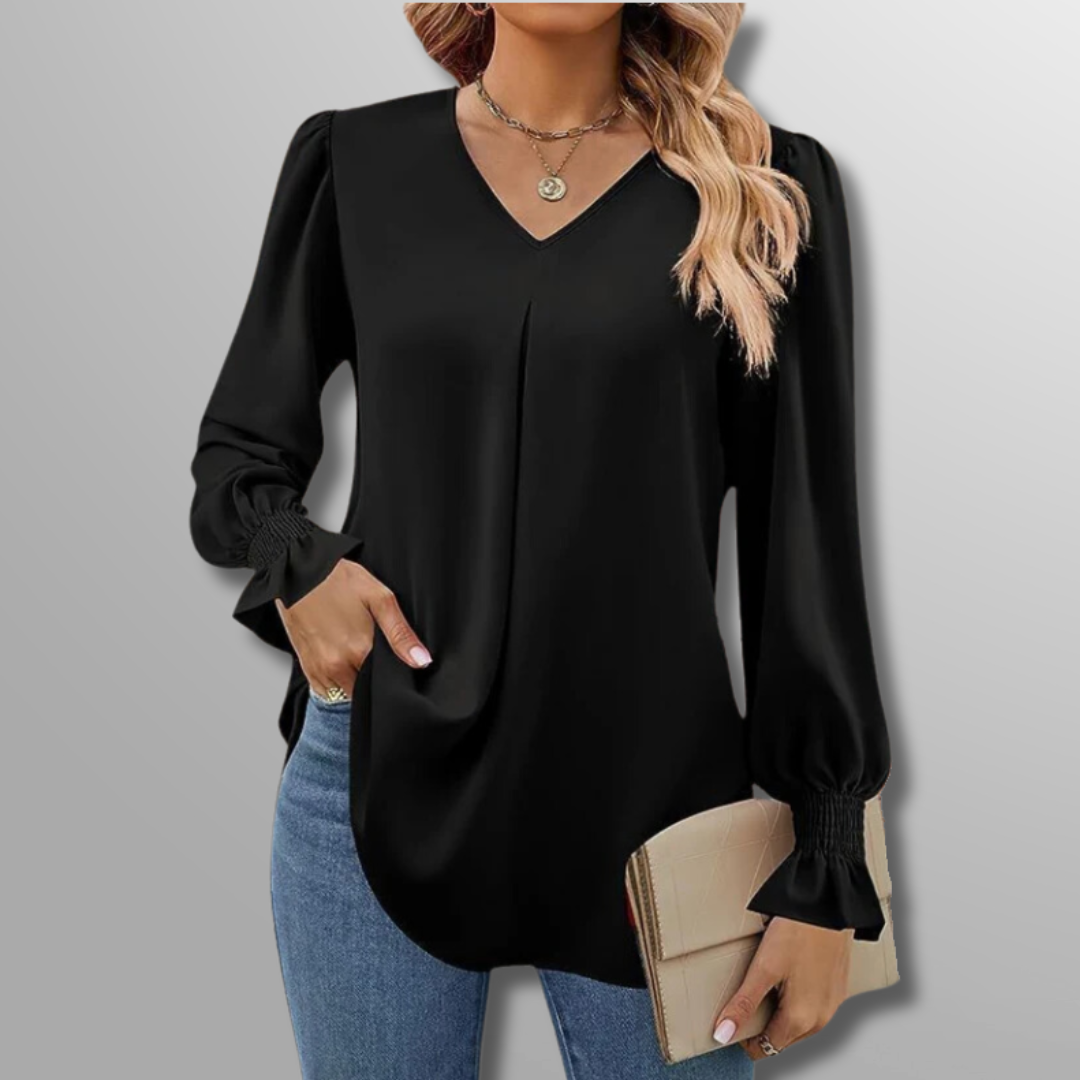 EMILIA | LUXE V-AUSSCHNITT BLUSE