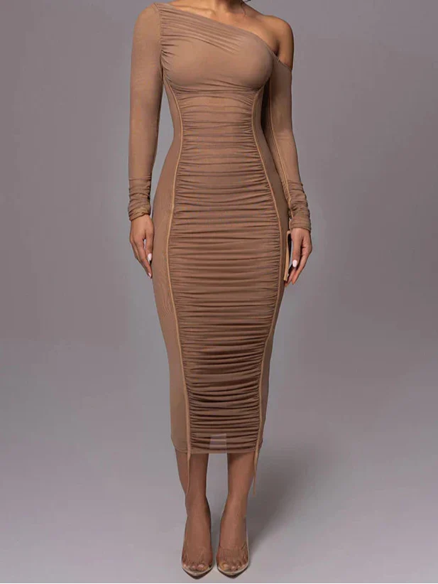 MONIKA | BUTTERCREAM MIDI KLEID