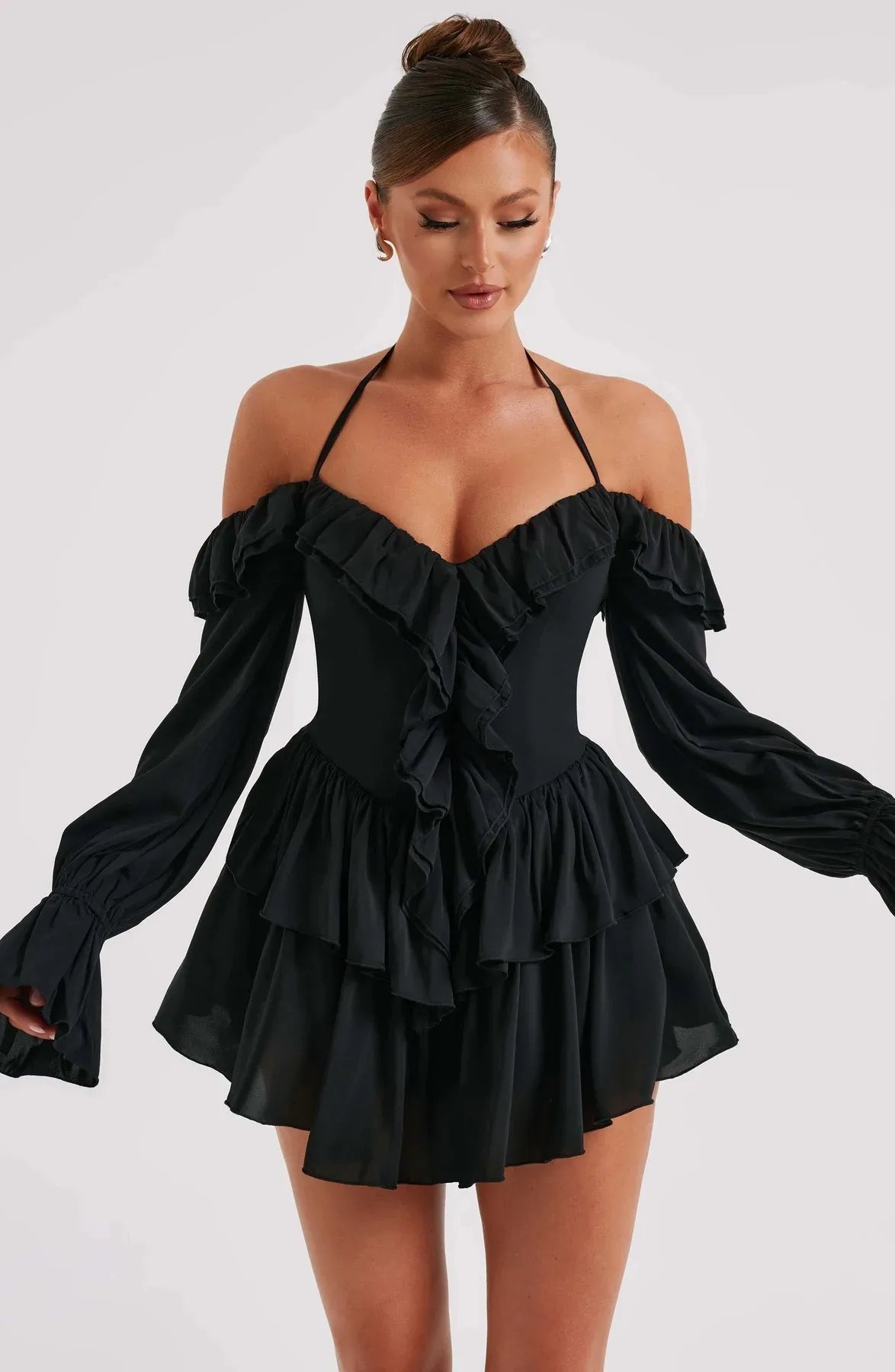 CELESTIA | OFF-SHOULDER MINI-KLEID