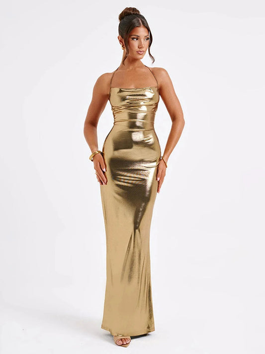 AURELIA | METALLIC KLEID