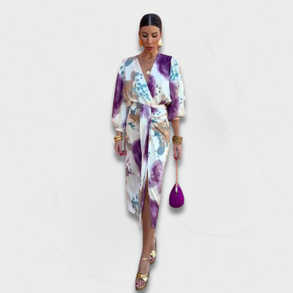 LARISSA | VIOLET V-AUSSCHNITT KLEID