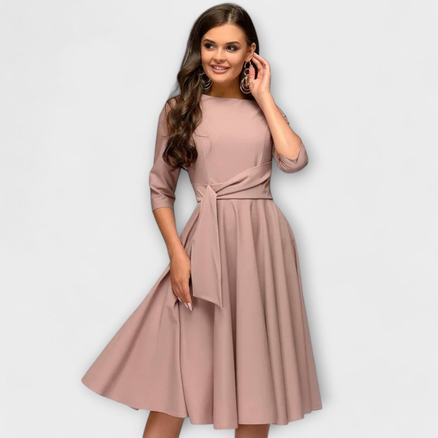 WILMA | ELEGANTE MIDI-KLEID