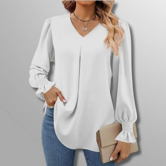 EMILIA | LUXE V-AUSSCHNITT BLUSE
