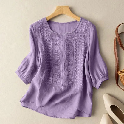 TYLA | BLUSE RELAXED BRODÉE