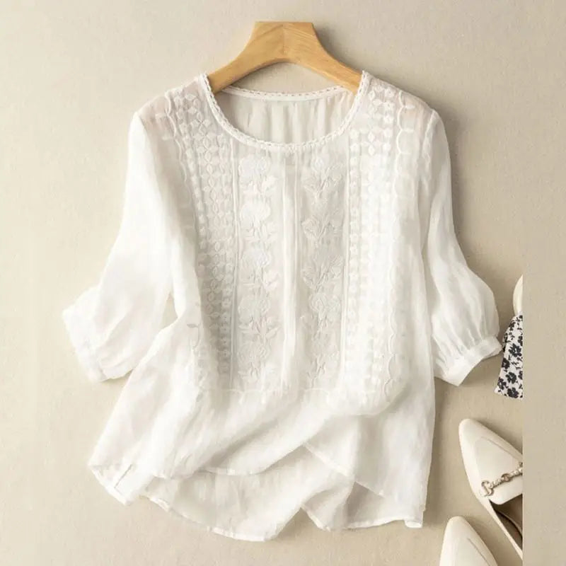 TYLA | BLUSE RELAXED BRODÉE