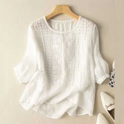 TYLA | BLUSE RELAXED BRODÉE