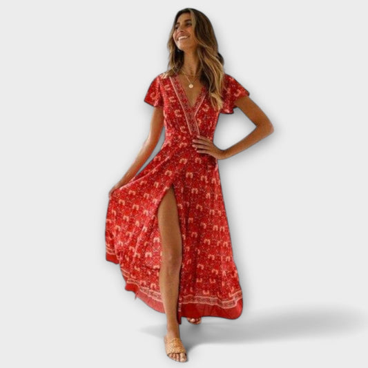 BRIONY | ELEGANTES BOHO-KLEID