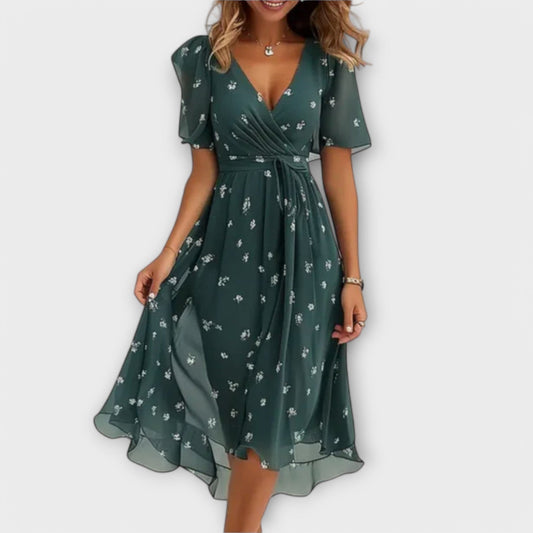 ANNEGRET | DAMENKLEID MIT V-AUSSCHNITT