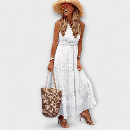 LOLA | SPITZE BOHO MAXIKLEID