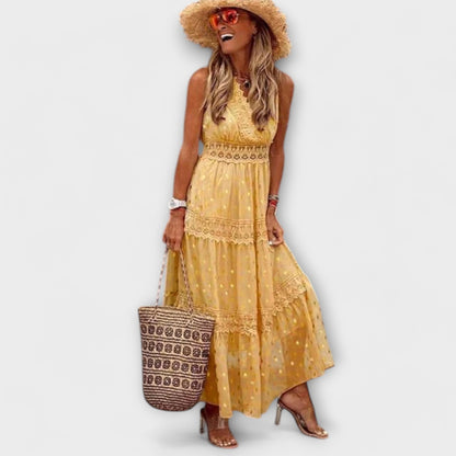 LOLA | SPITZE BOHO MAXIKLEID